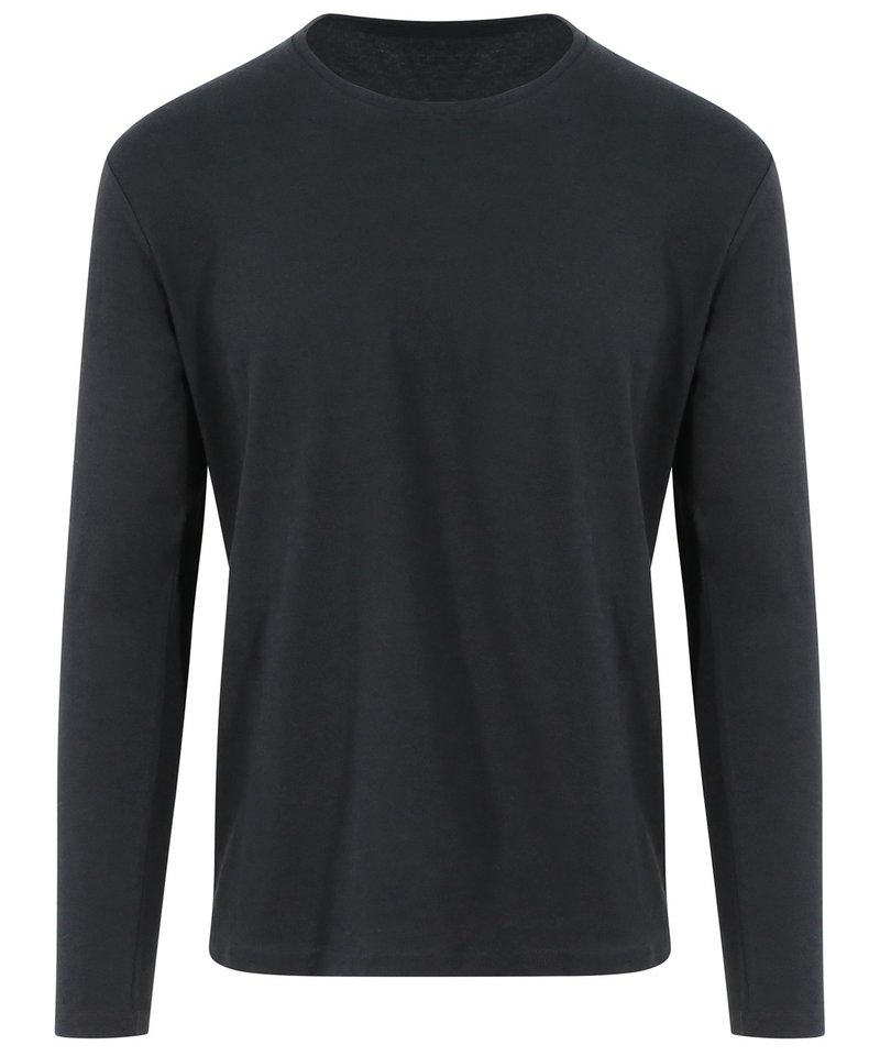 Personalised long sleeve t shirts - ea021 jetblack ft