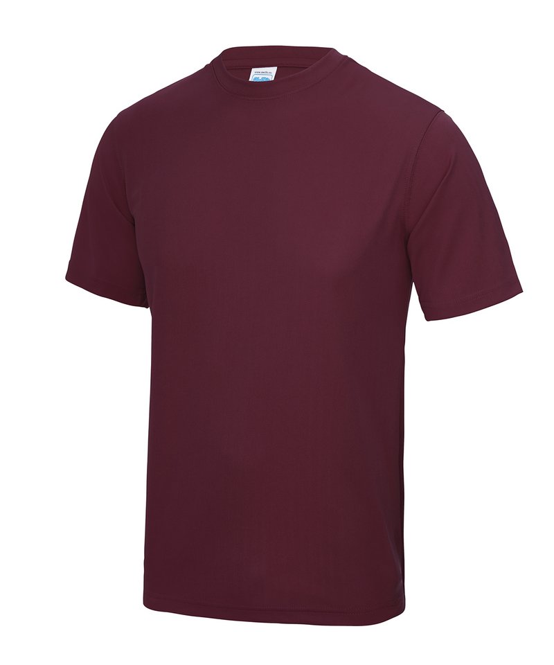 T shirt printing london - jc001 burgundy ft