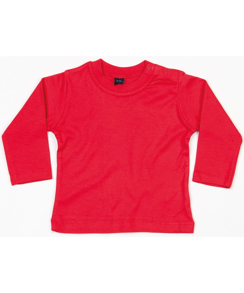 Personalised long sleeve t shirts - bz011 red ft