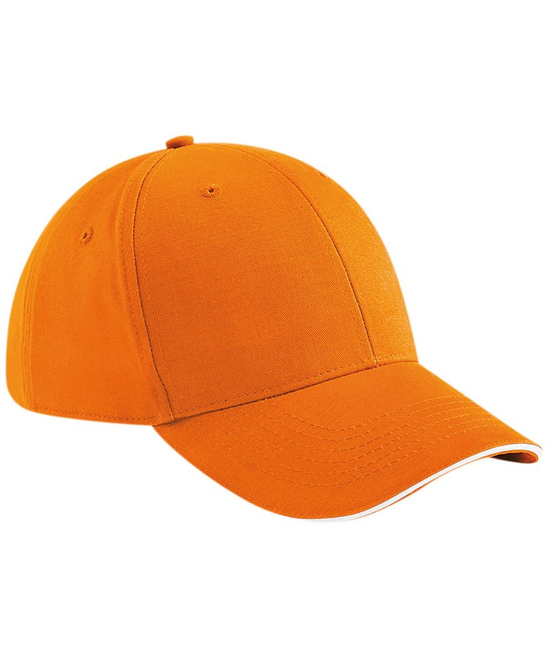 5 best caps to personalise - bc020 orange white ft