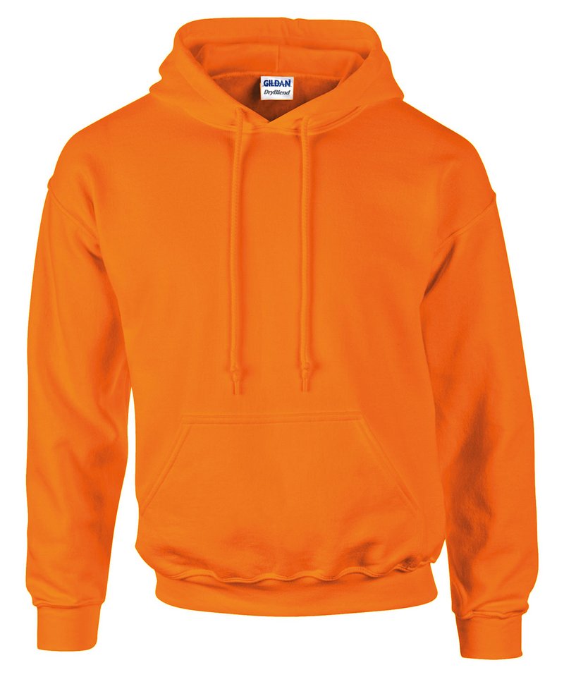 Gildan - dryblend® adult hooded sweatshirt - gd054 - gd054 safetyorange ft