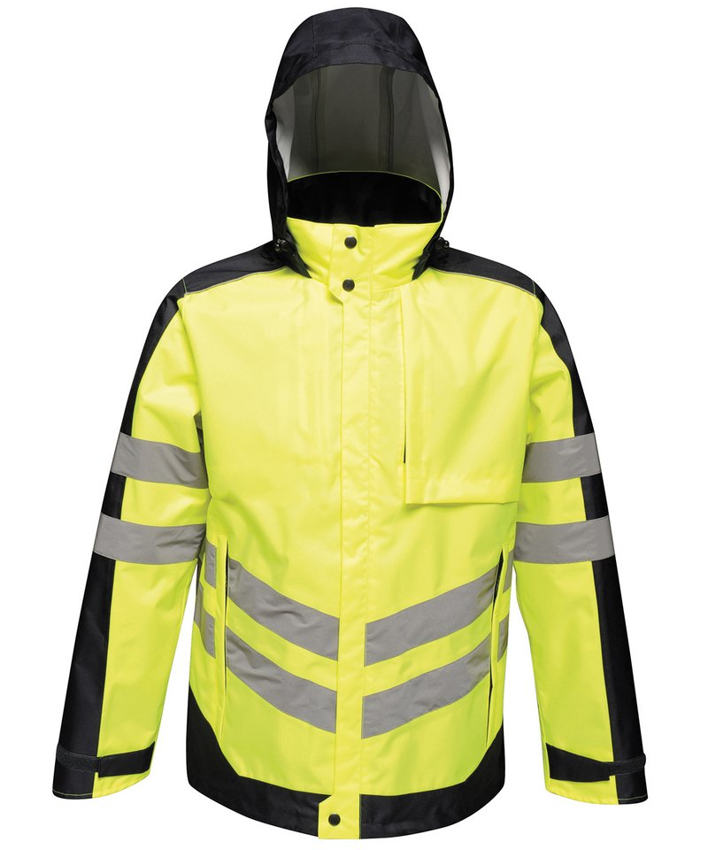 Custom insulated jackets - rg381 yellow navy ft