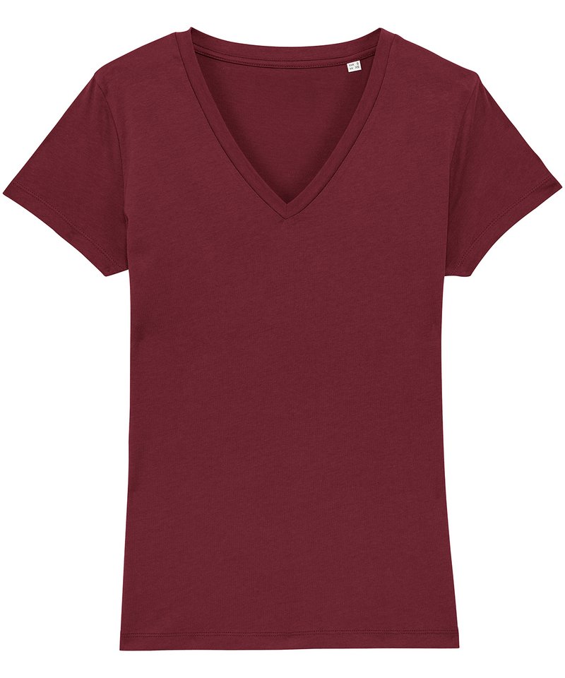 Personalised v neck t shirts - sx020 burgundy ft