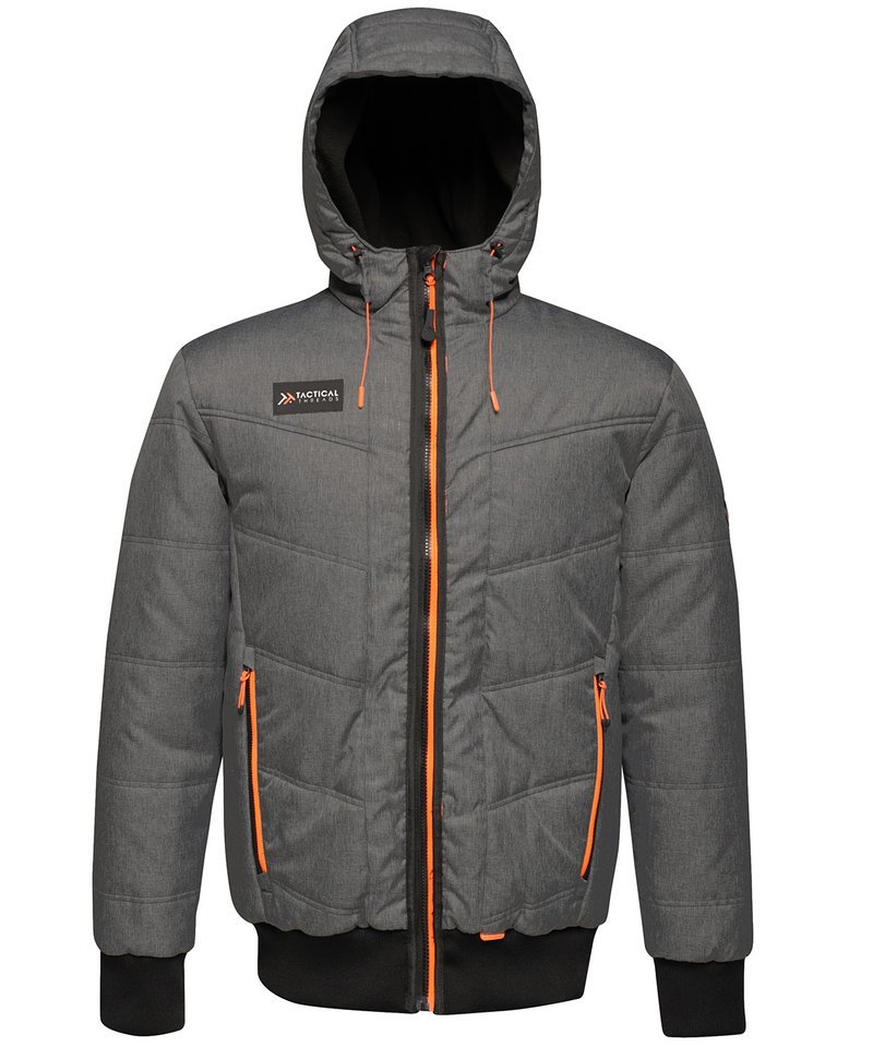 Custom insulated jackets - tt004 sealgreymarl ft